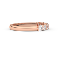 Band - Rose gold 0.70 ct - view 3