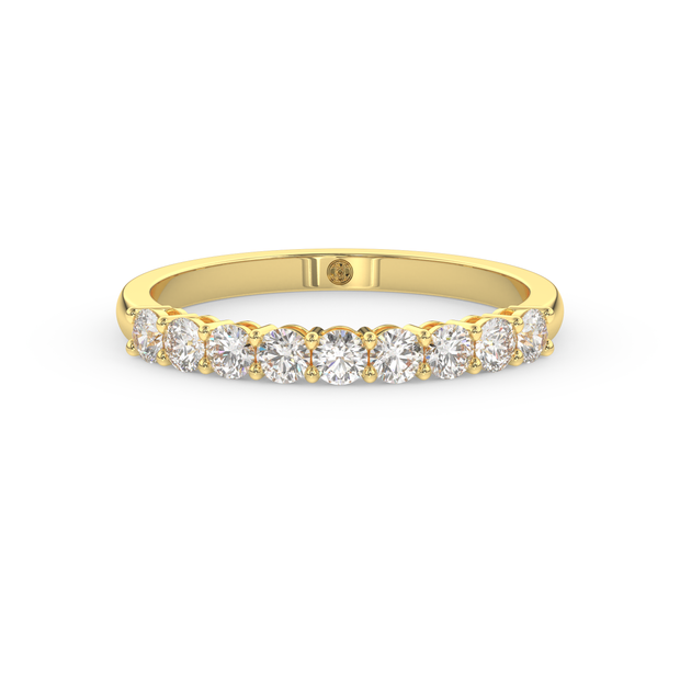 Band - Yellow gold 0.45 ct - view 2