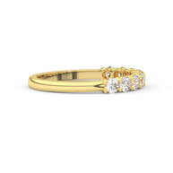 Band - Yellow gold 0.65 ct - view 3